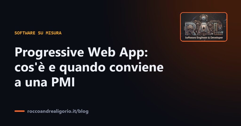 Progressive Web App: cos'è e quando conviene a una PMI