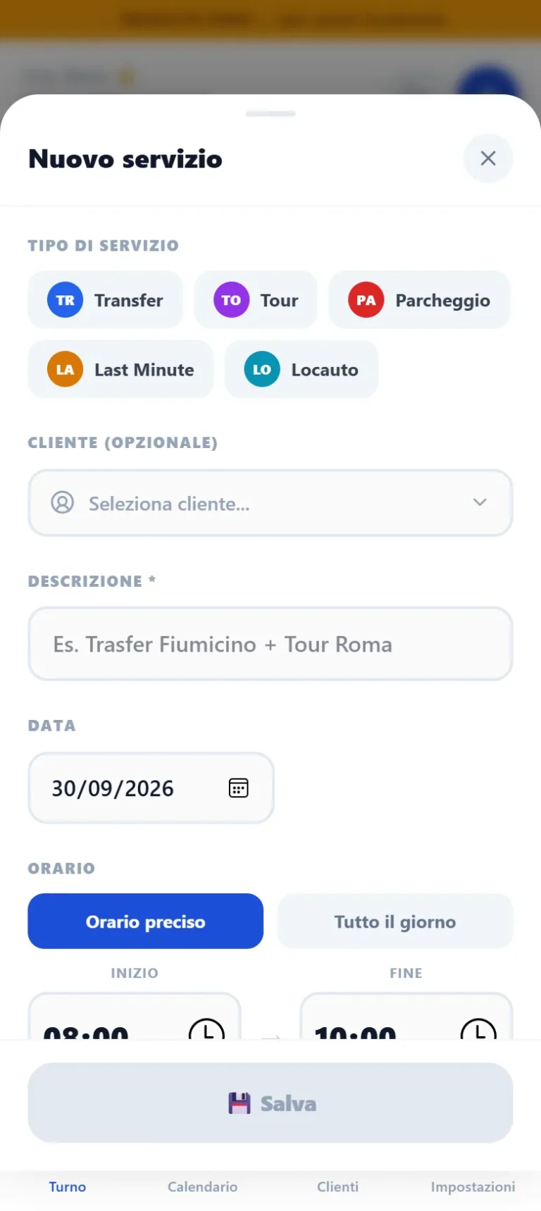 App per Autisti NCC – nuovo servizio