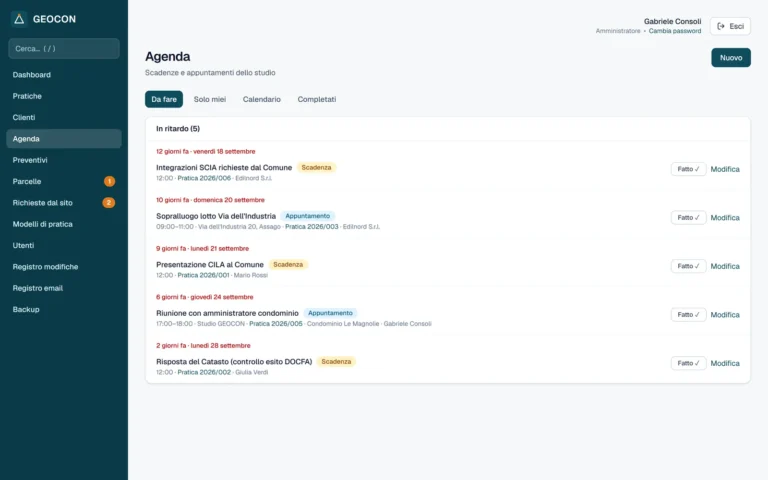 GEOCON – agenda