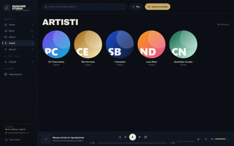 Karaoke Studio – artisti